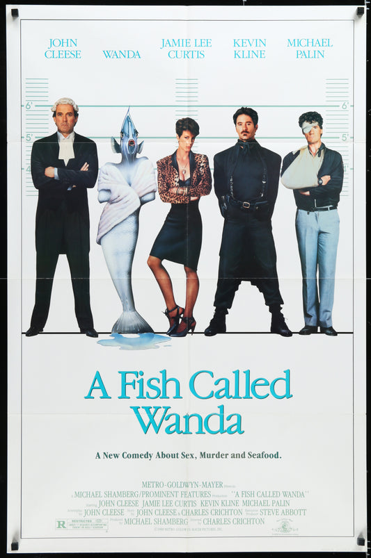 A Fish Called Wanda (1988) Original US One Sheet Movie Poster