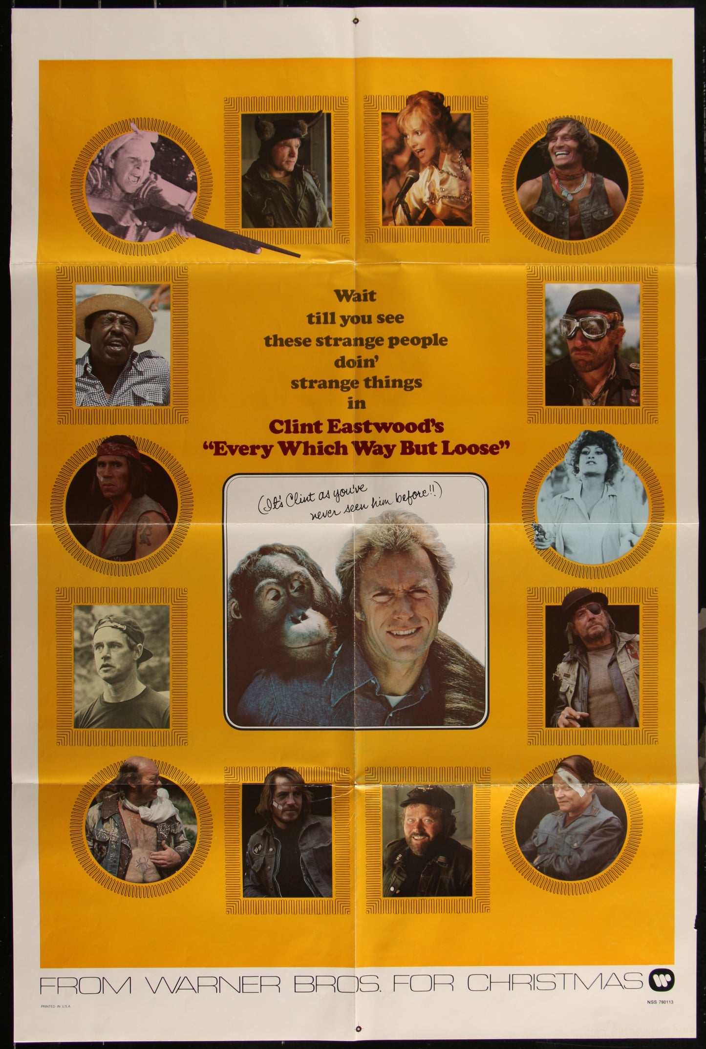 Every Which Way But Loose (1978) Original US One Sheet Movie Poster