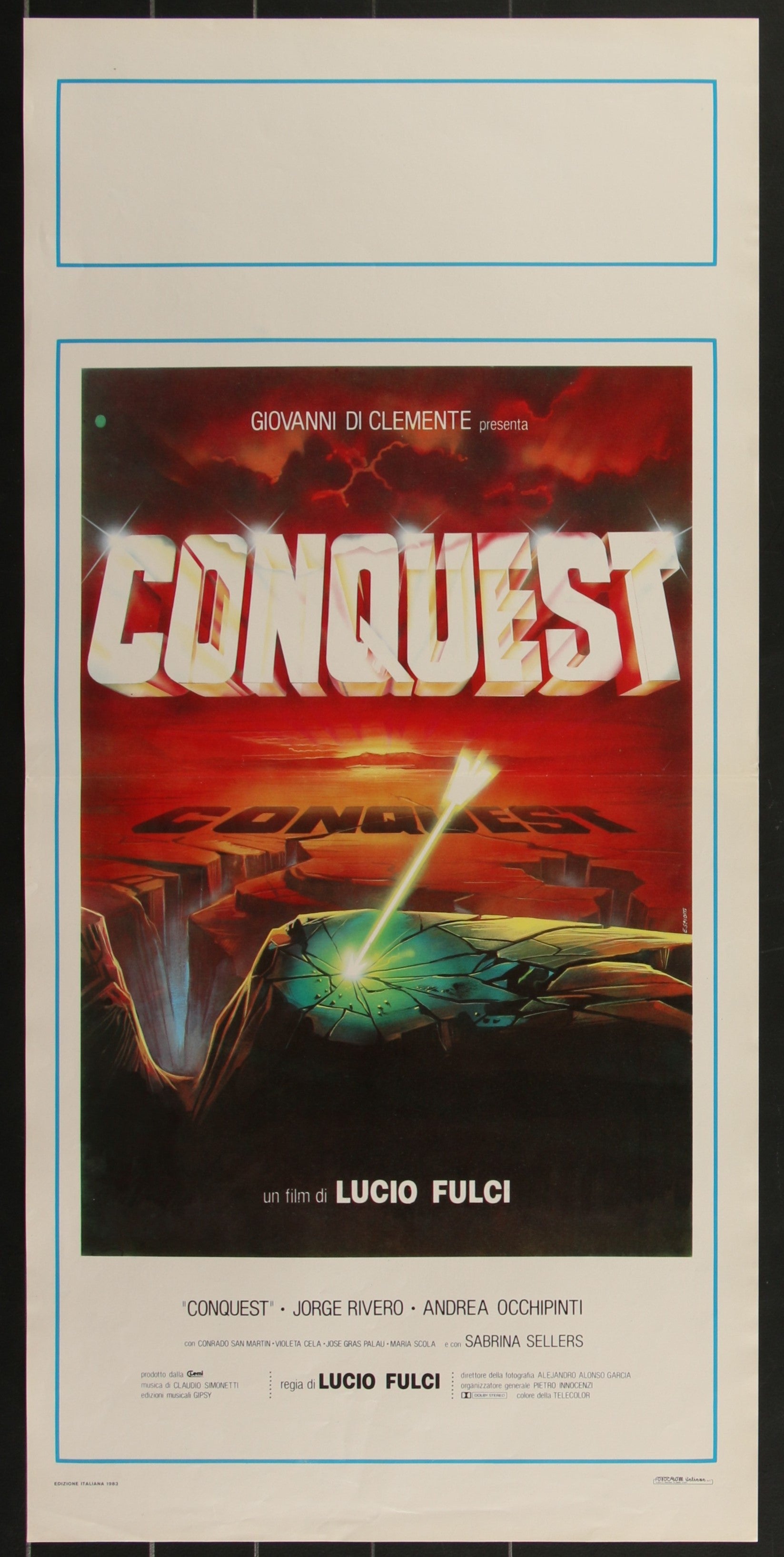 Conquest (1984) Original Italian Locandina Movie Poster