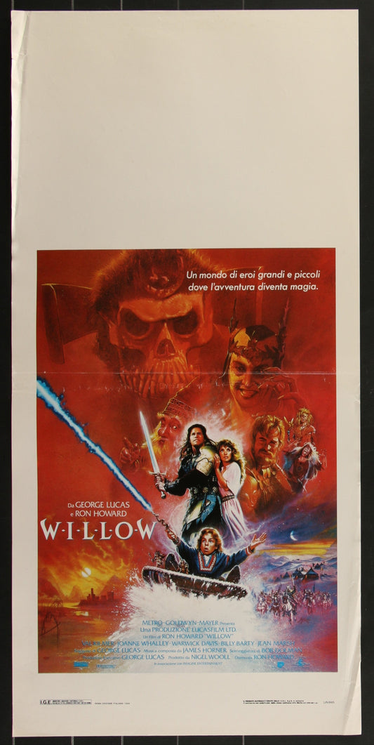 Willow (1988) Original Italian Locandina Movie Poster