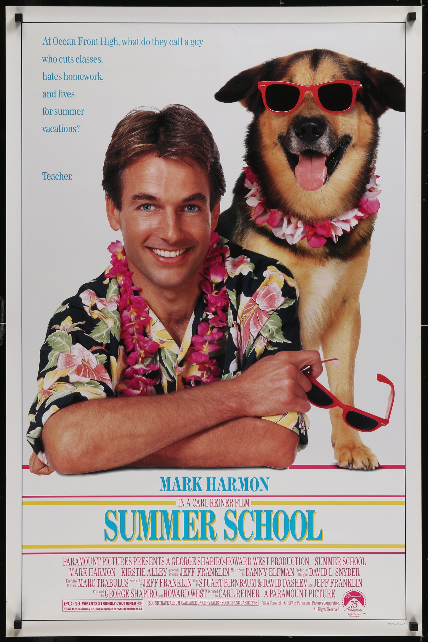 Summer School (1987) Original US One Sheet Movie Poster
