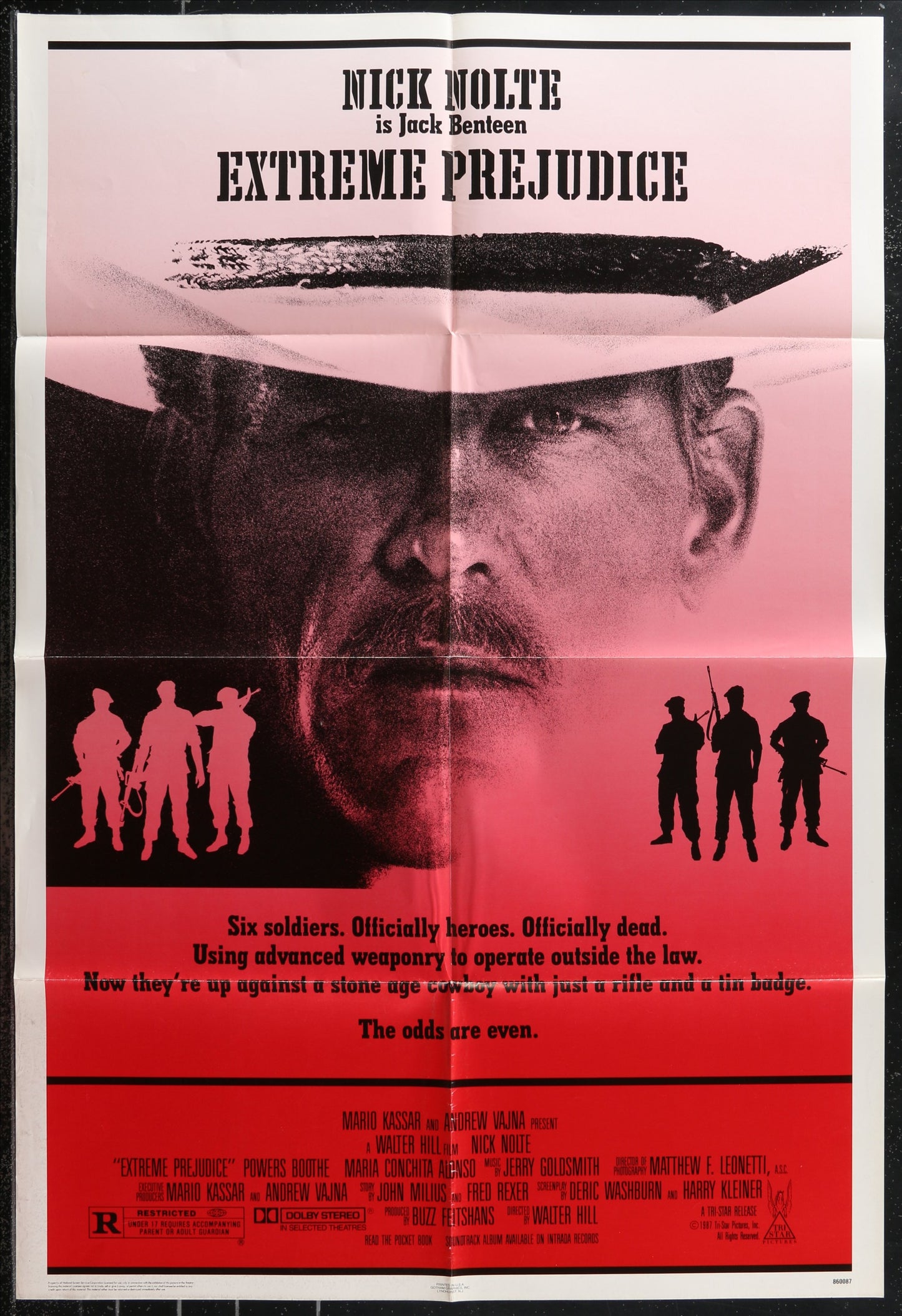 Extreme Prejudice (1987) Original US One Sheet Movie Poster