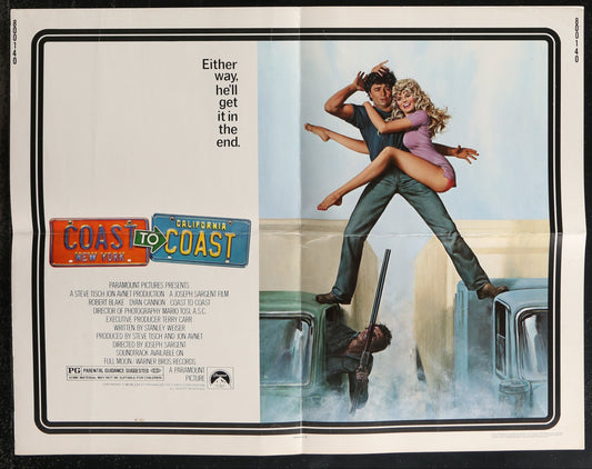 Coast To Coast (1980) Original US Half Sheet Movie Poster