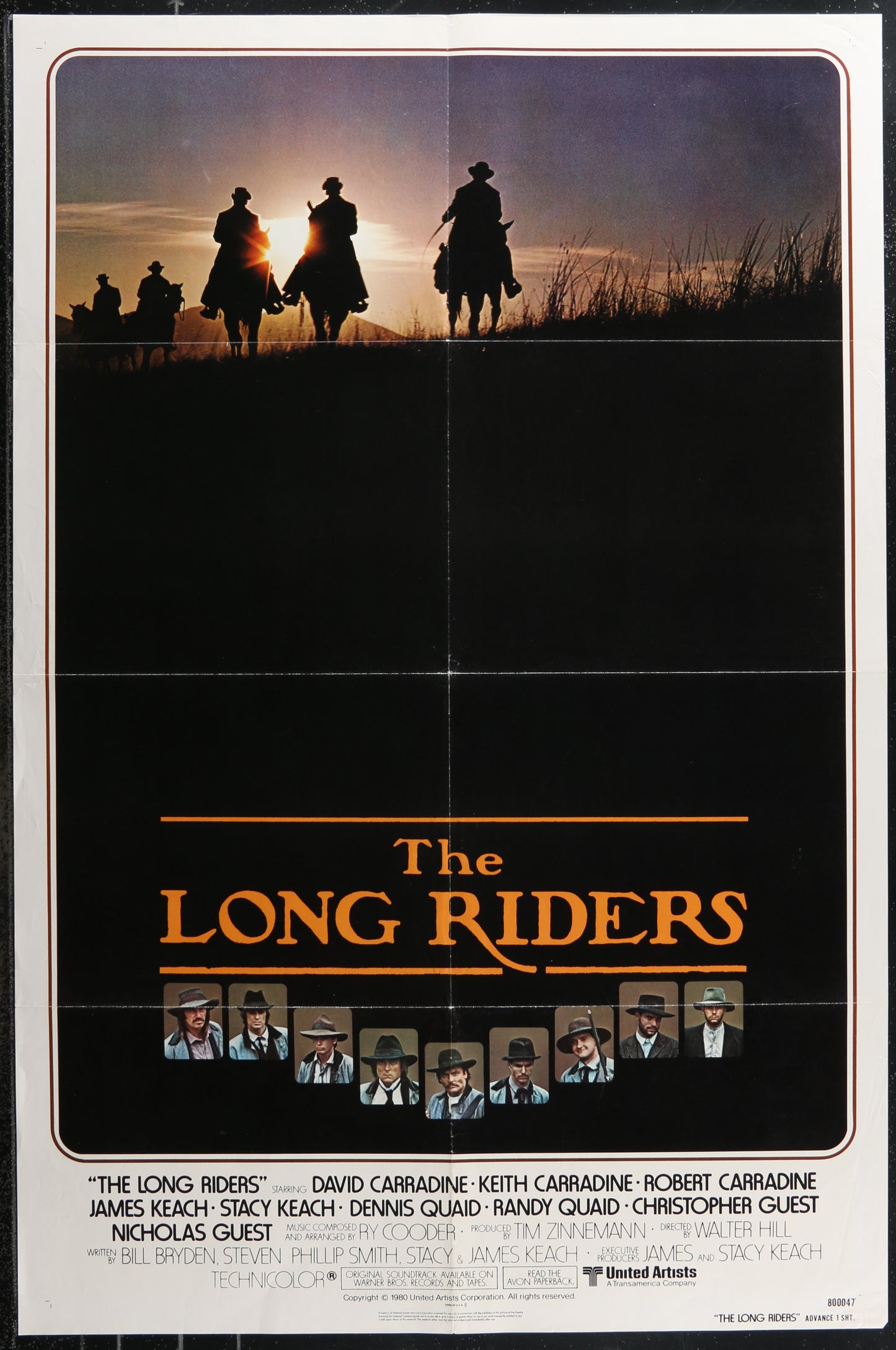 The Long Riders (1980) Original US One Sheet Movie Poster