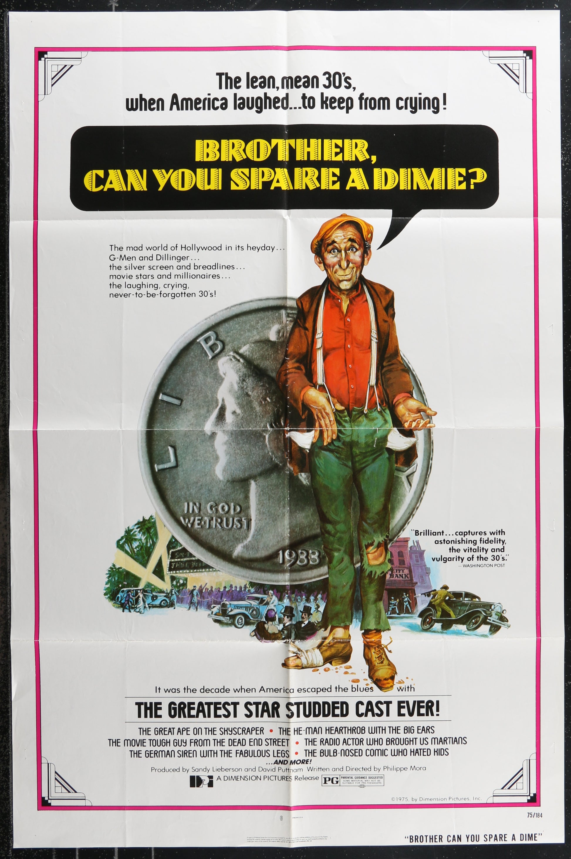 Brother, Can You Spare A Dime? (1975) Original US One Sheet Movie Poster