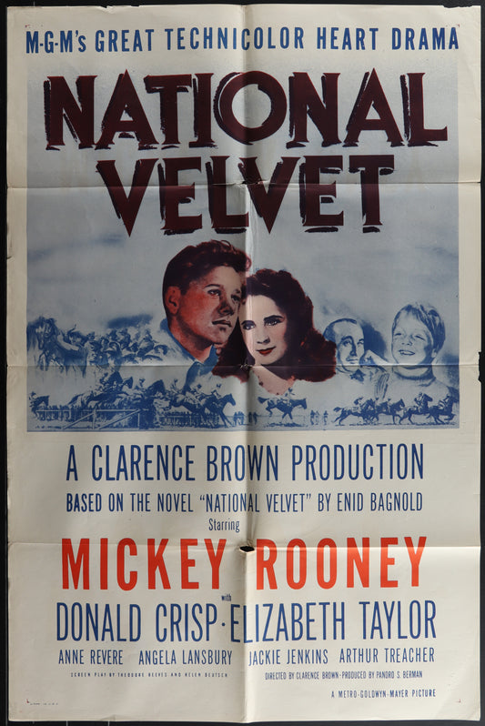 National Velvet (1950s Re-Release) Original US One Sheet Movie Poster
