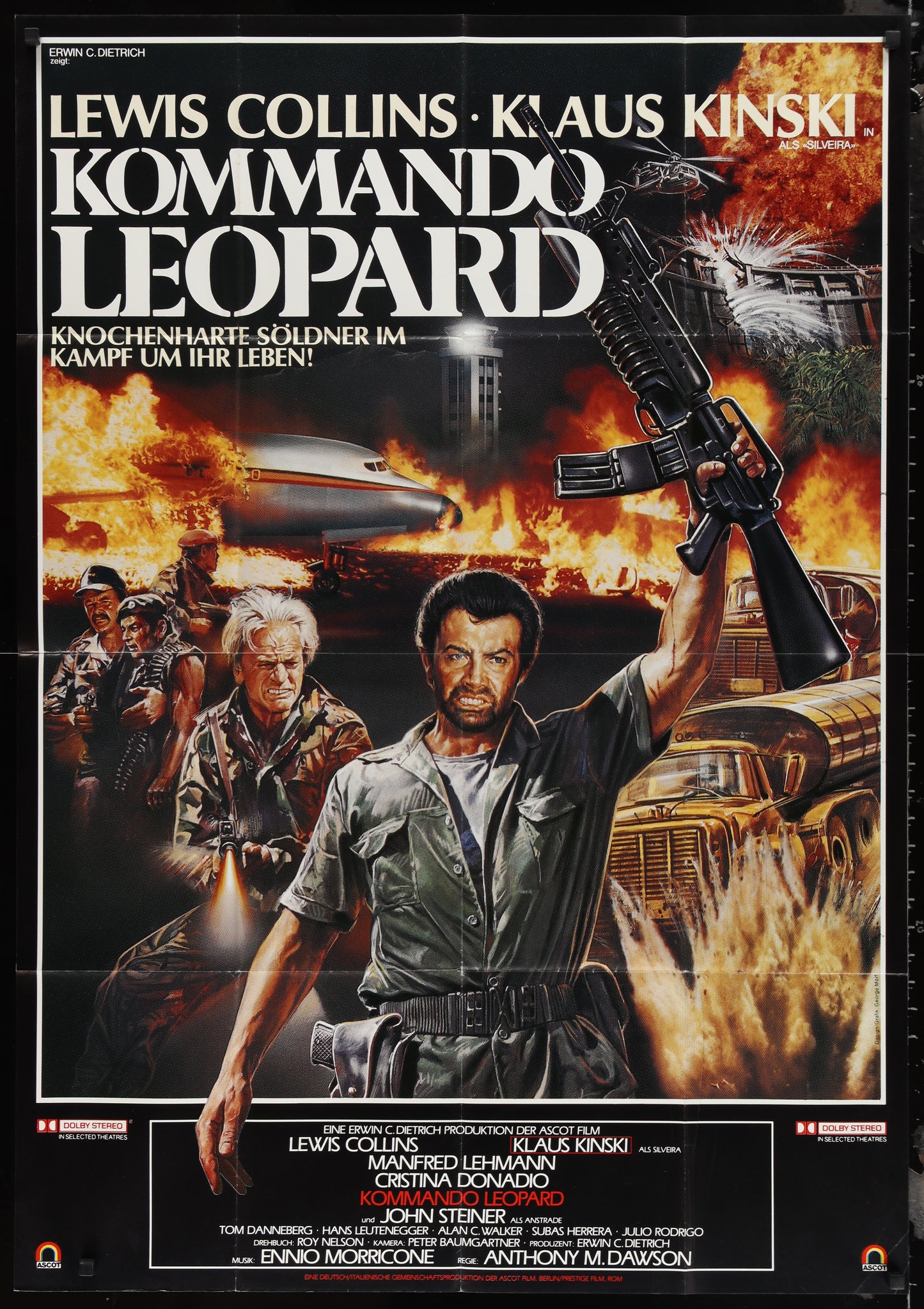 Kommando Leopard (1985) Original German A0 Movie Poster