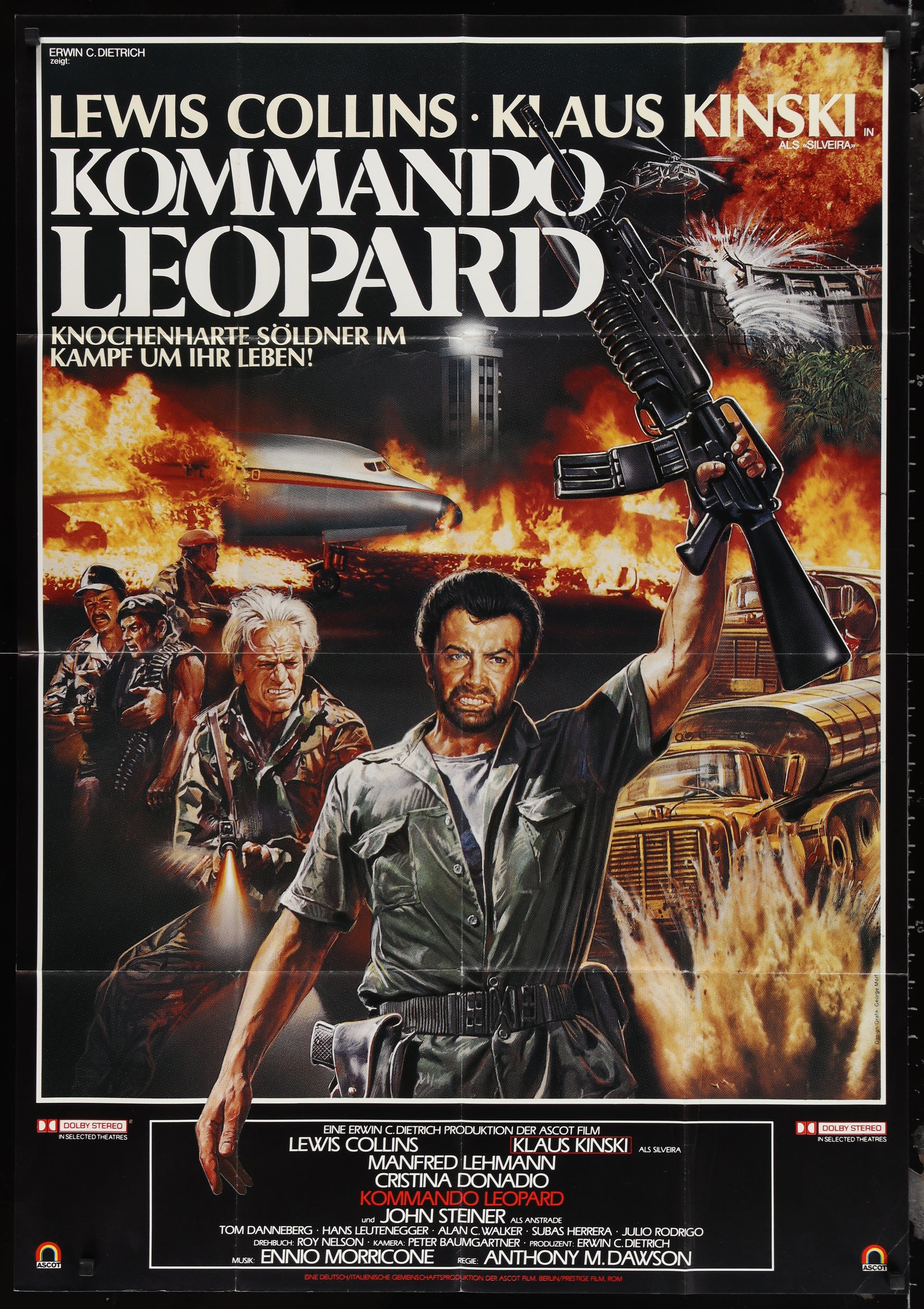 Kommando Leopard (1985) Original German A0 Movie Poster