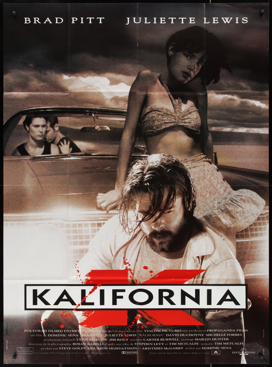 Kalifornia (1993) Original French Grande Movie Poster