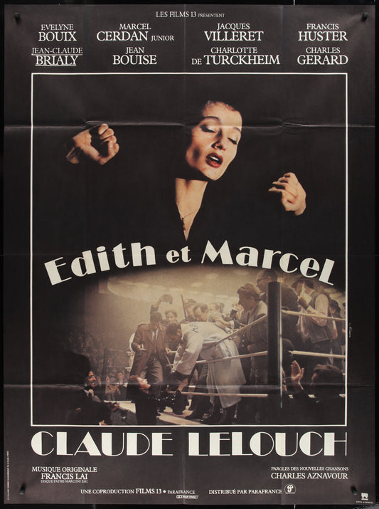 Edith And Marcel (1983) Original French Grande Movie Poster