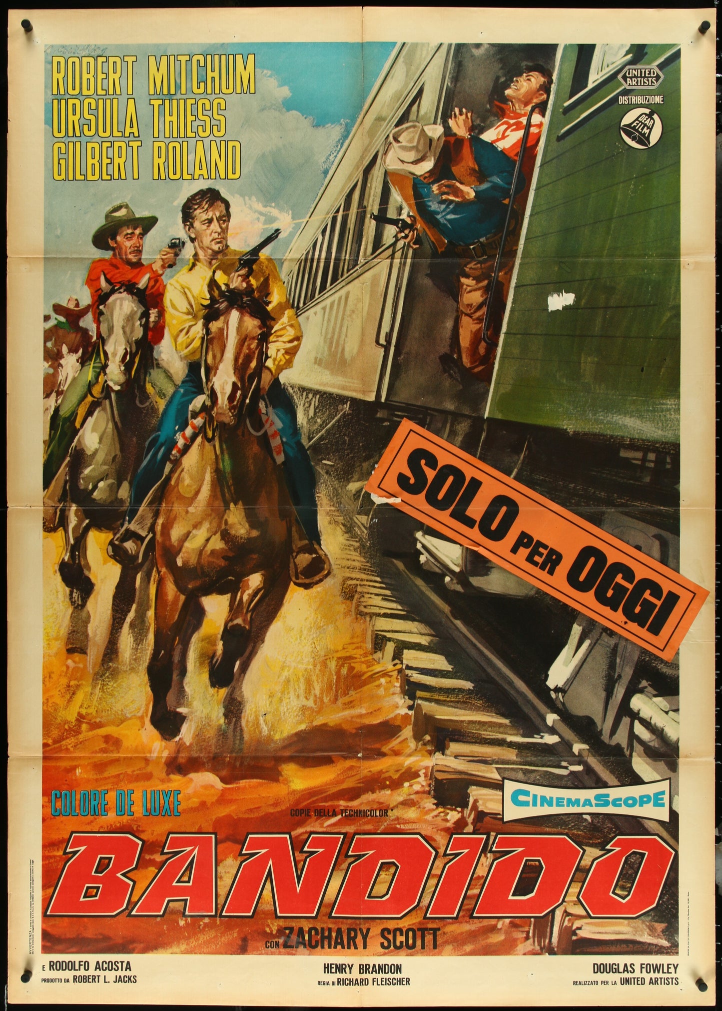 Bandido (1960s RR) Original Italian One-Panel Movie Poster