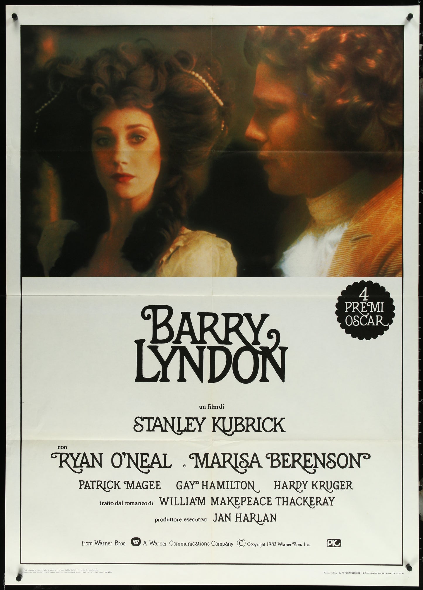 Barry Lyndon (1983 RR) Original Italian One Panel Movie Poster