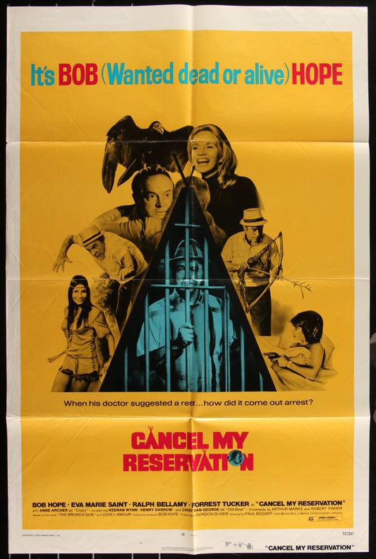 Cancel My Reservation (1972) Original US One Sheet Movie Poster