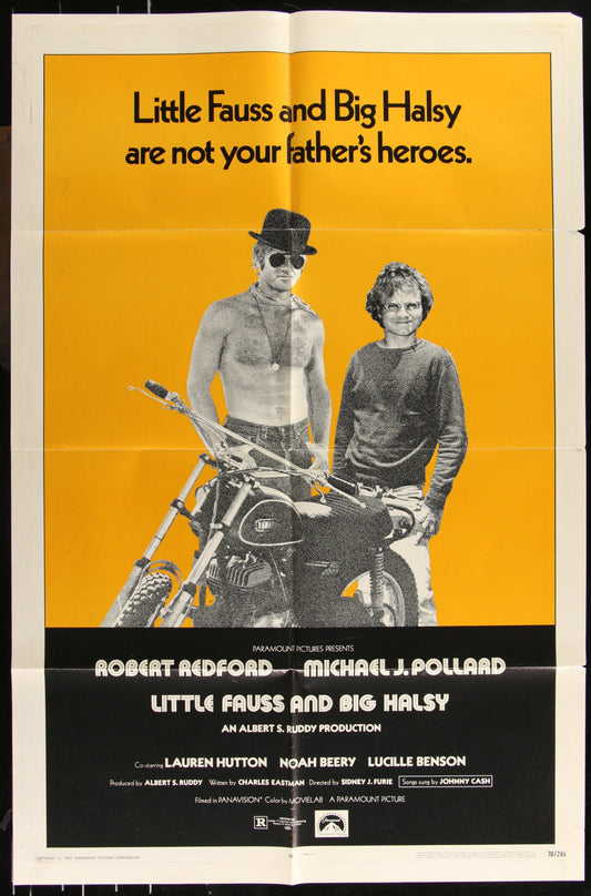 Little Fauss And Big Halsy (1970) Original US One Sheet Movie Poster