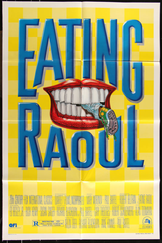 Eating Raoul (1982) Original US One Sheet Movie Poster