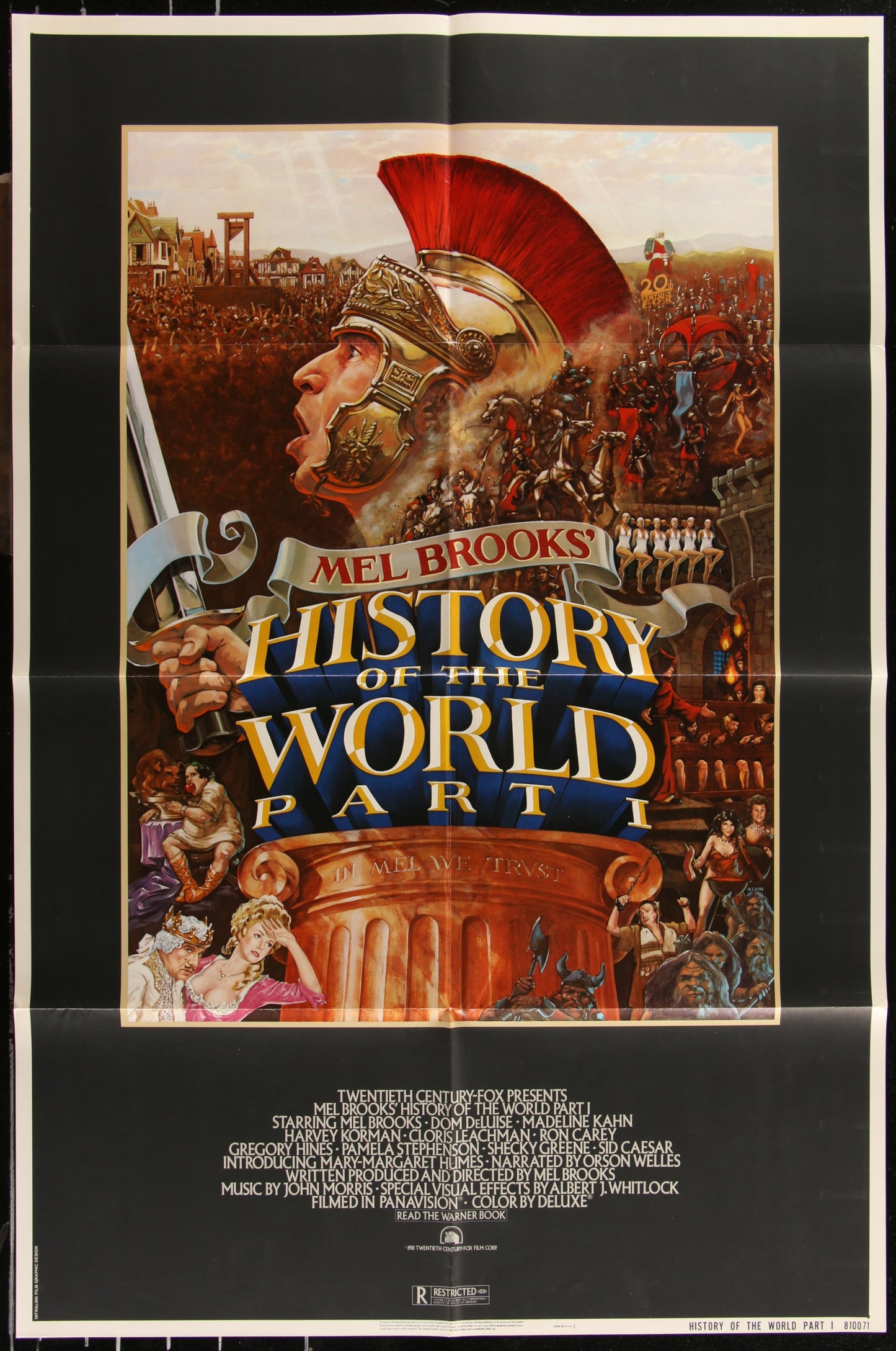 History Of The World Part 1 (1981) Original US One Sheet Movie Poster