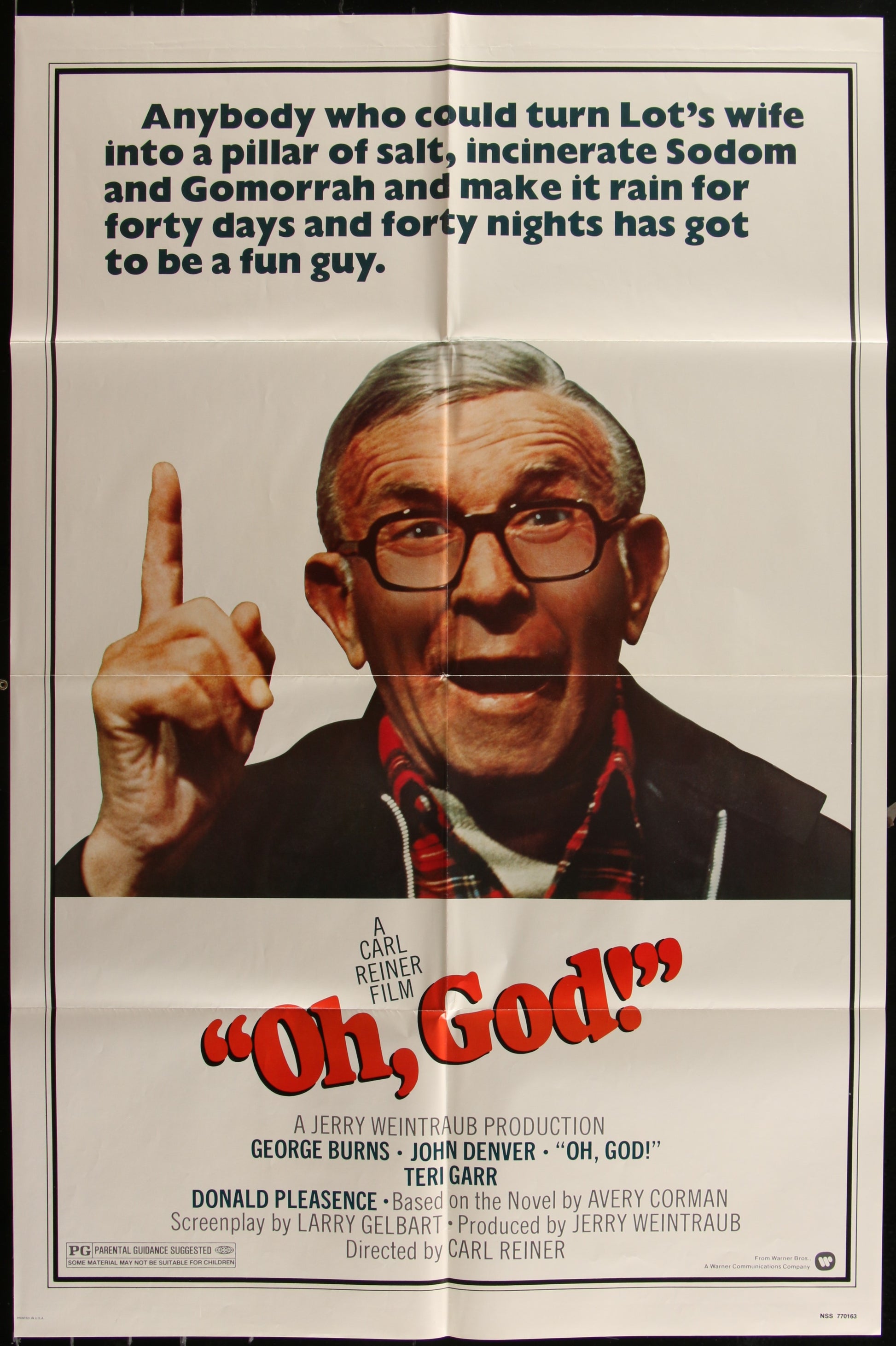 Oh, God! (1977) Original US One Sheet Movie Poster