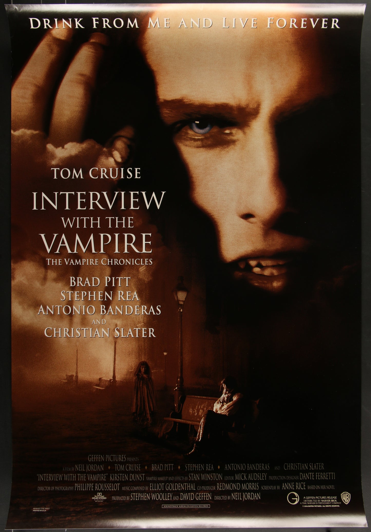 Interview With The Vampire (1994) Original US One Sheet Movie Poster