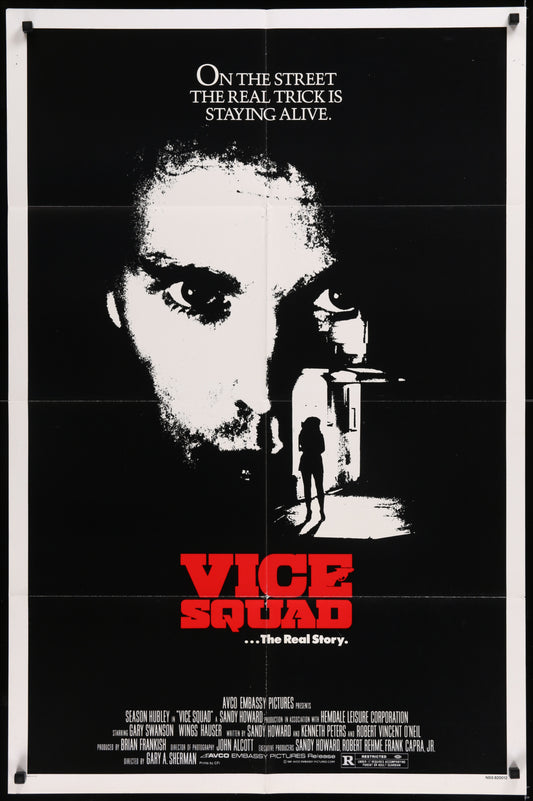 Vice Squad (1982) Original US One Sheet Movie Poster