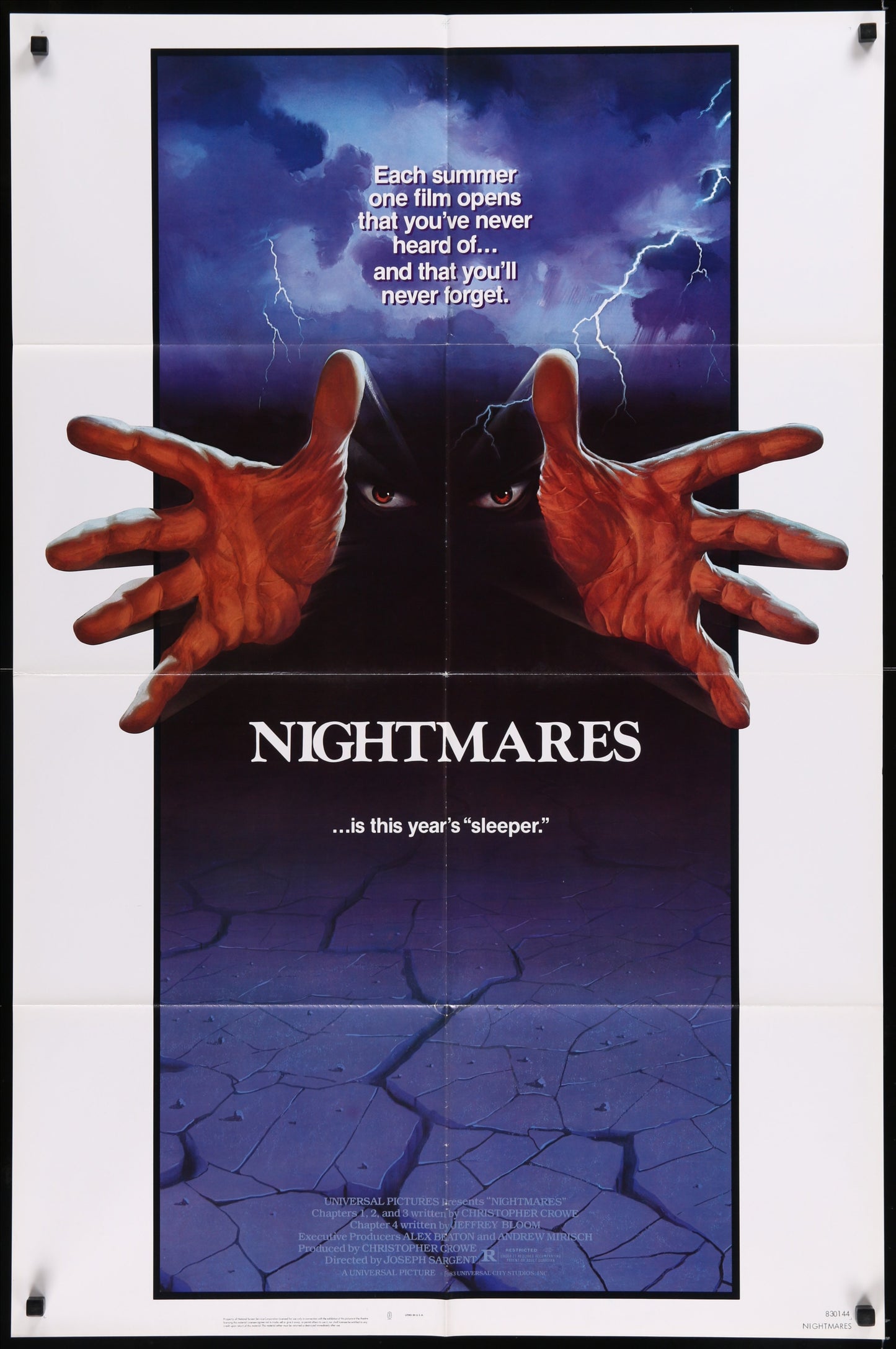 Nightmares (1983) Original US One Sheet Movie Poster