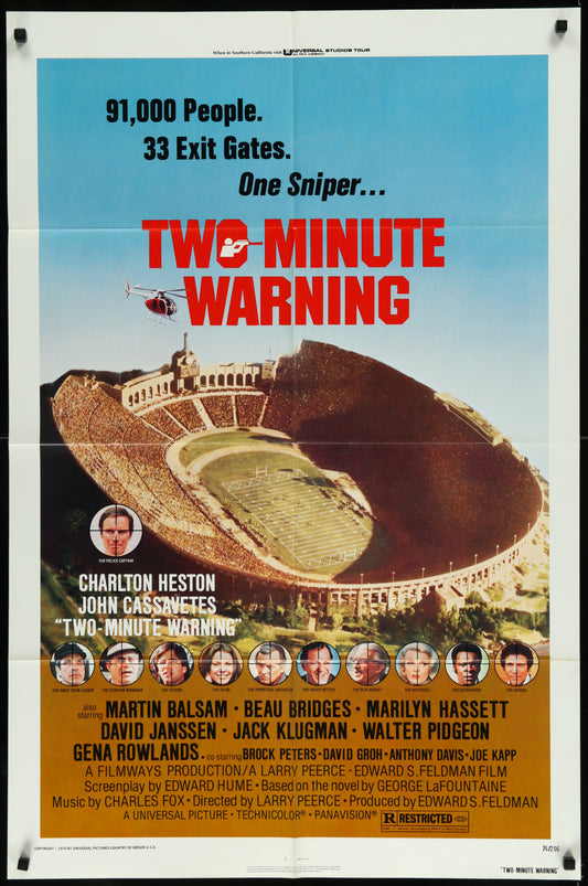 Two-Minute Warning (1976) Original US One Sheet Movie Poster