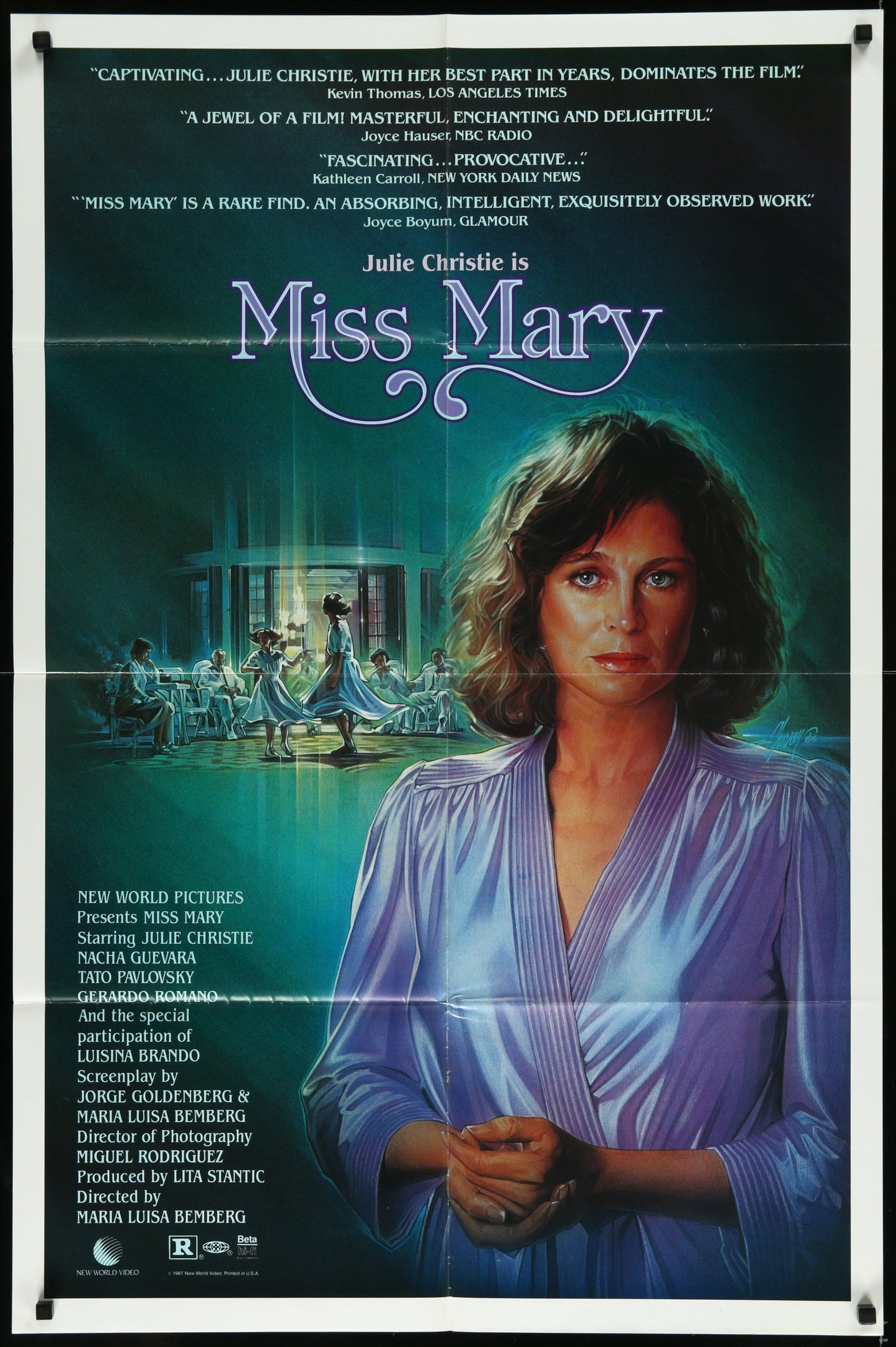 Miss Mary (1986) Original US One Sheet Movie Poster