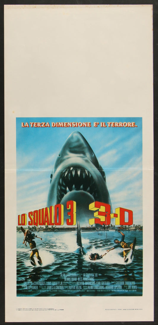 Jaws 3-D (1983) Original Locandina Movie Poster