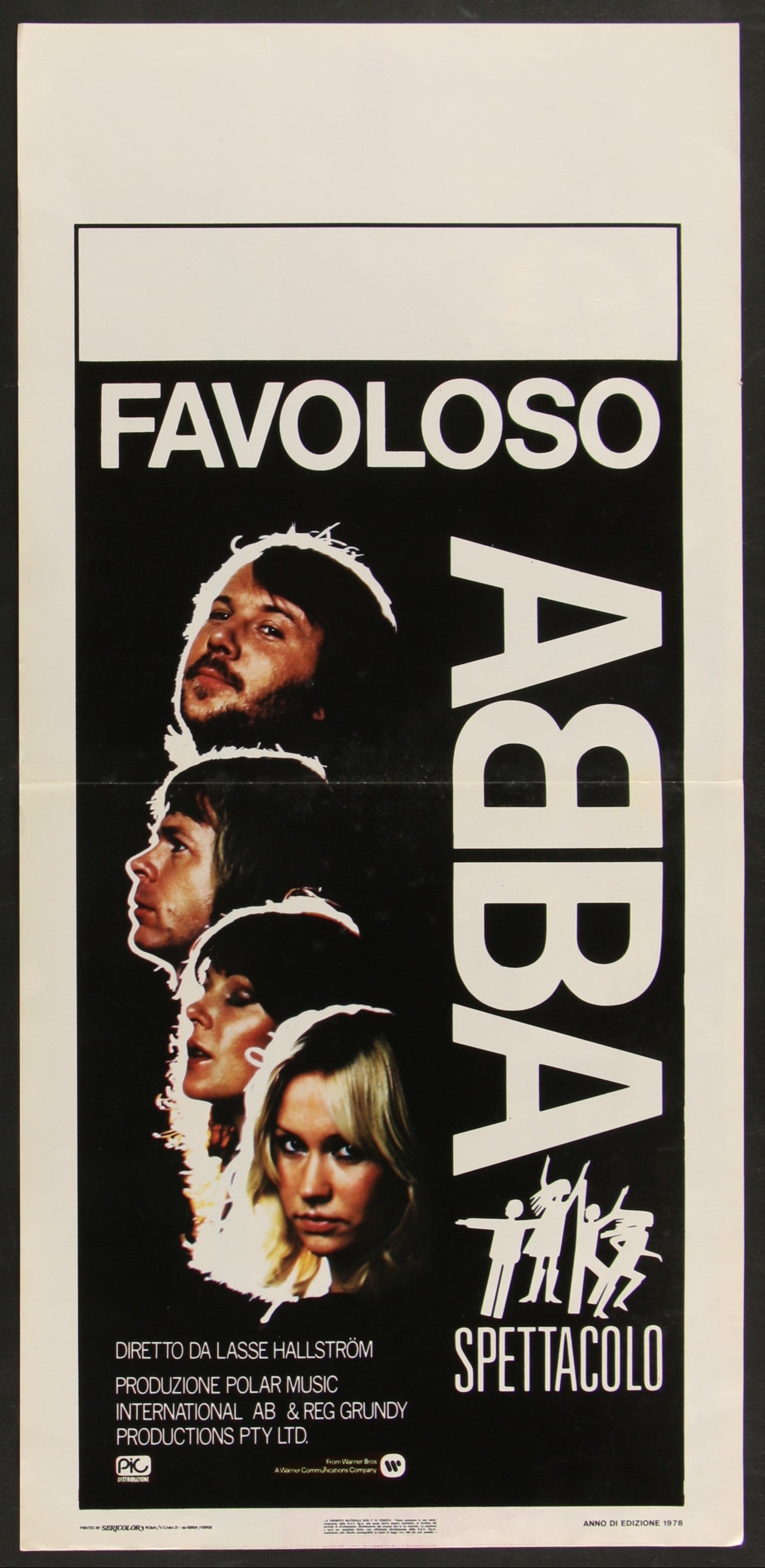 ABBA - The Movie (1977) Original Italian Locandina Movie Poster