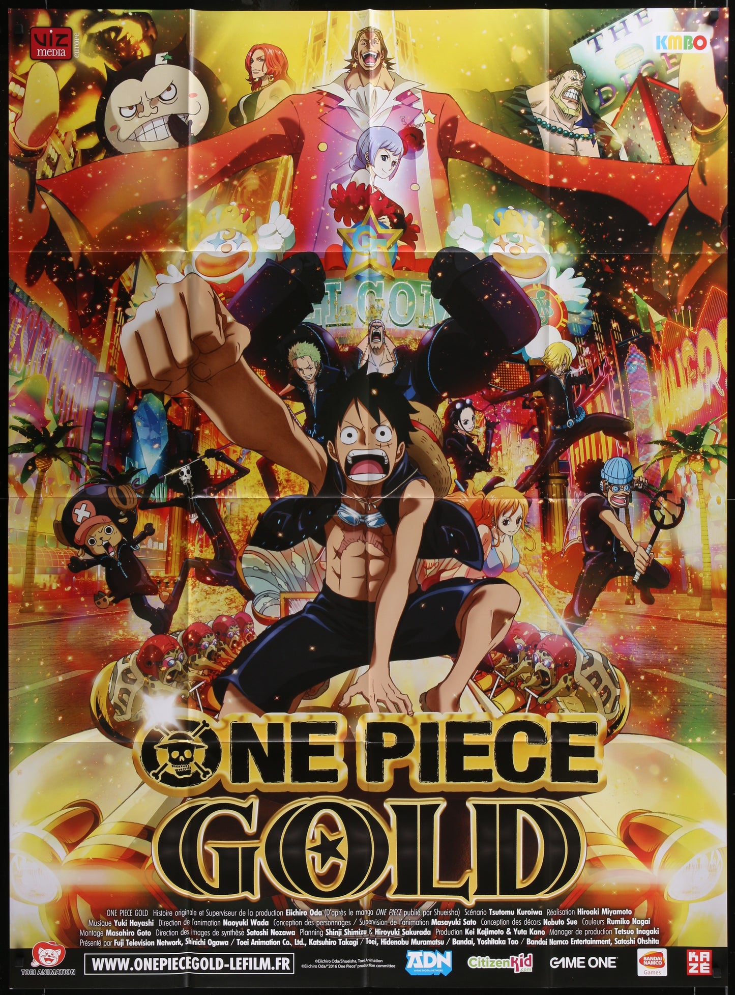 One Piece Gold (2016) Original French One Panel Movie Poster