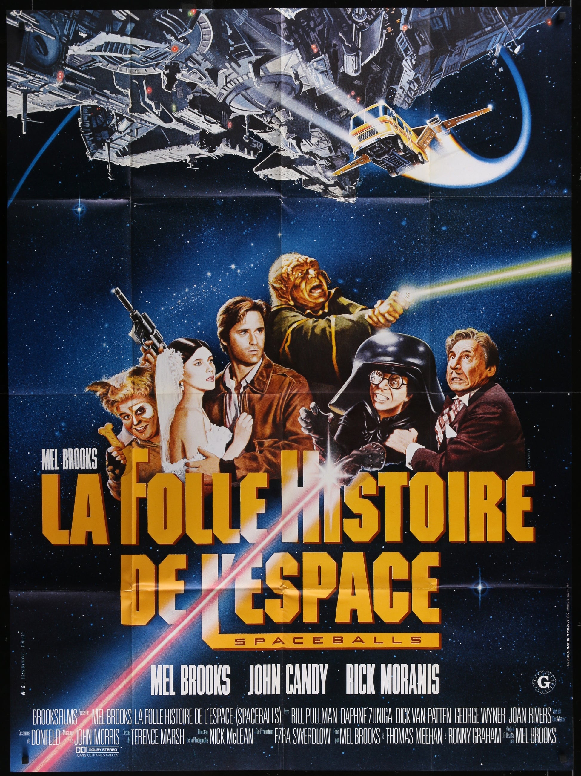 Spaceballs (1987) Original French One Panel Movie Poster