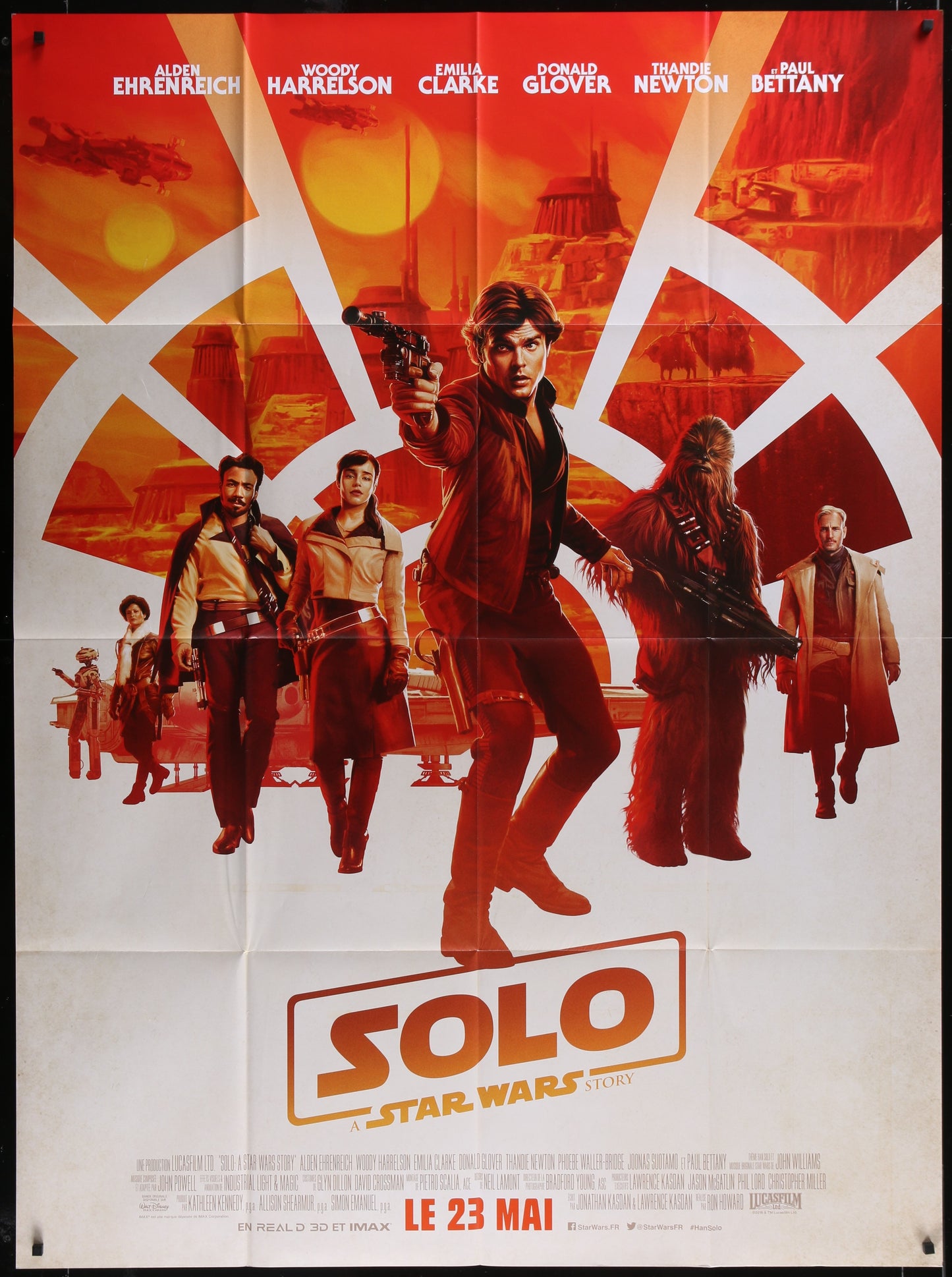 Solo: A Star Wars Story (2018) Original French One Panel Movie Poster