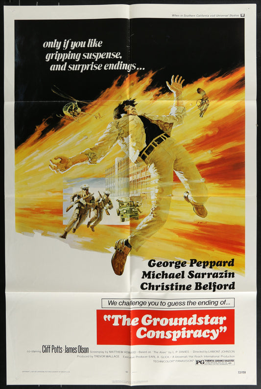 The Groundstar Conspiracy (1972) Original US One Sheet Movie Poster