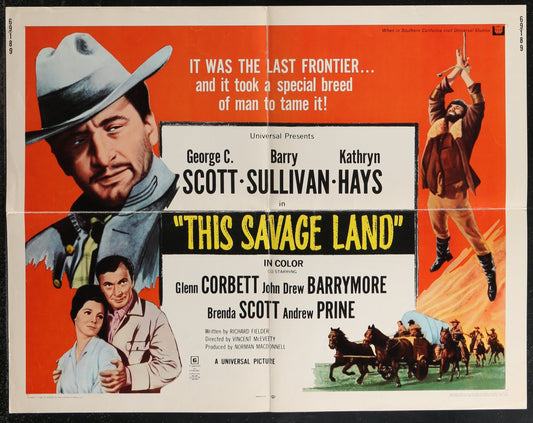 This Savage Land (1969) Original US Half-Sheet Movie Poster