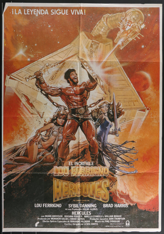 Hercules (1983) Original Spanish Movie Poster