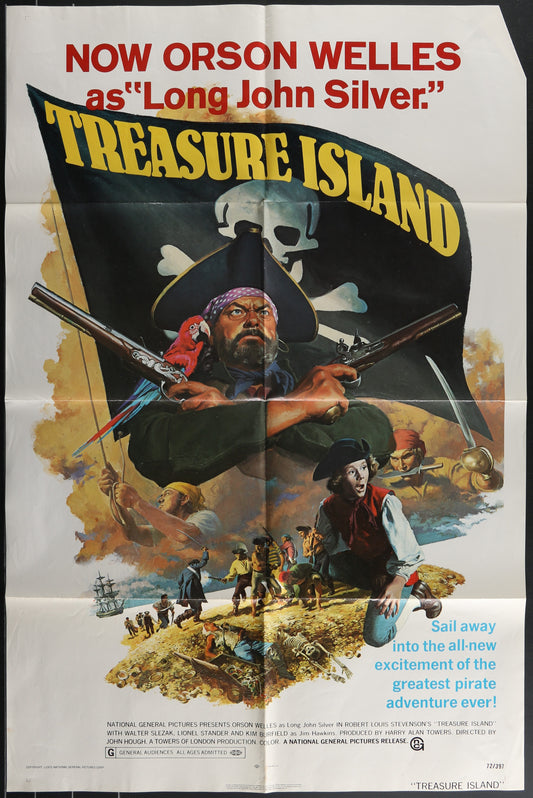 Treasure Island (1972) Original US One Sheet Movie Poster