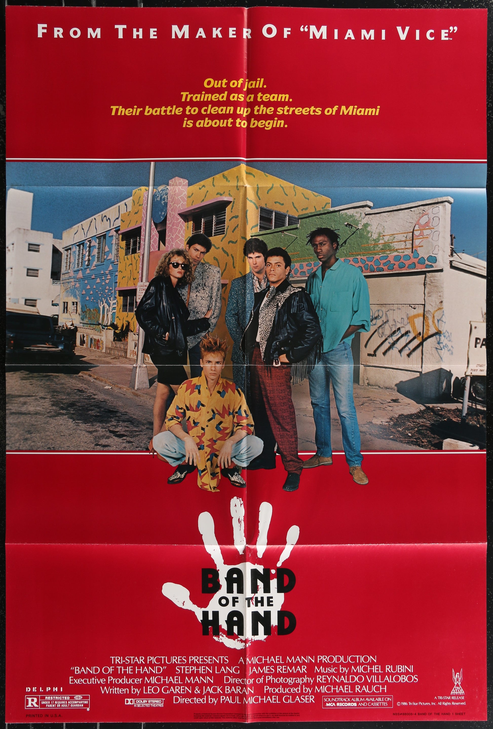 Band Of The Hand (1986) Original US One Sheet Movie Poster