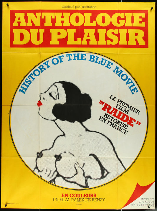 A History Of The Blue Movie (1970) Original French Grande Movie Poster