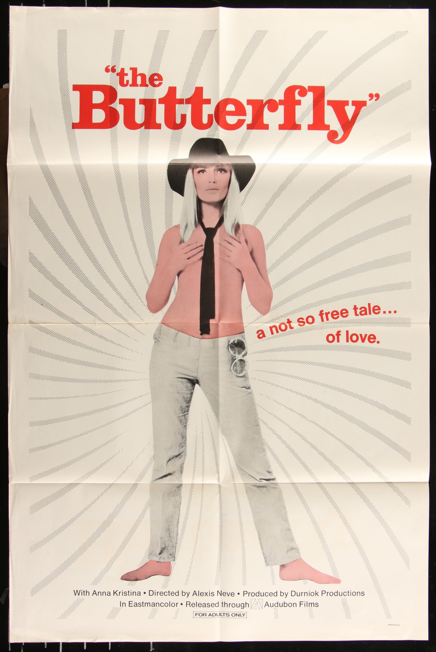 The Butterfly (1970) Original US One Sheet Movie Poster