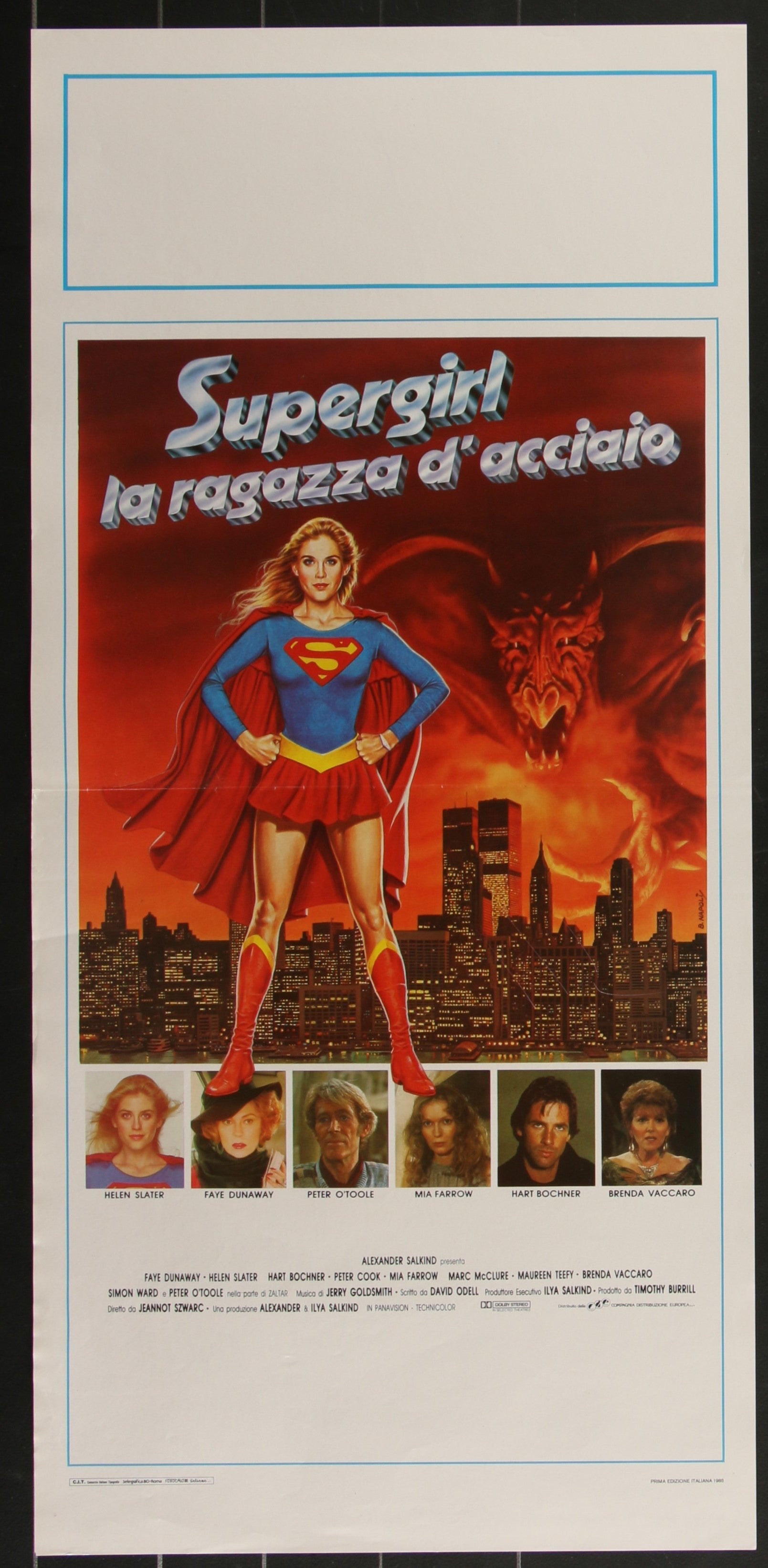 Supergirl (1984) Original Italian Locandina Movie Poster