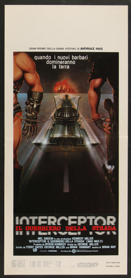 Mad Max II: The Road Warrior (1982) Original Italian Locandina Movie Poster