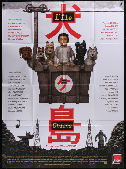 Isle of Dogs (2018) Original French One Panel Movie Poster