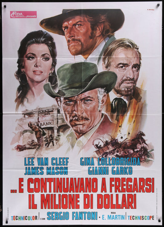 Bad Man's River (1971) Original Italian One Panel Movie Poster