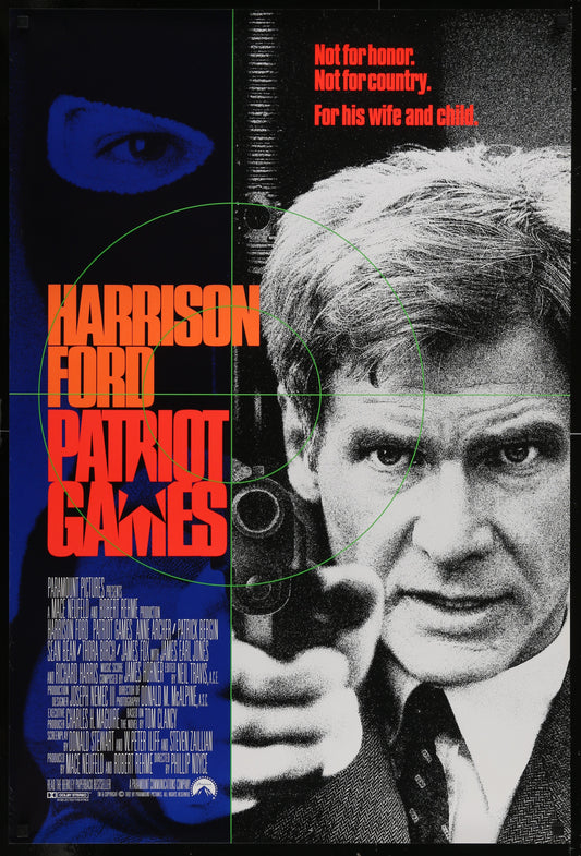Patriot Games (1992) Original US One Sheet Movie Poster