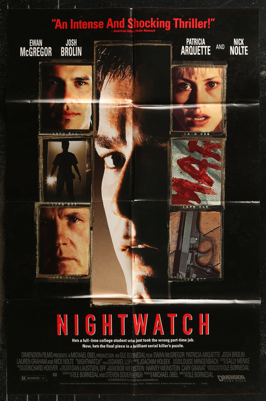 Nightwatch (1998) Original US Video Store Poster