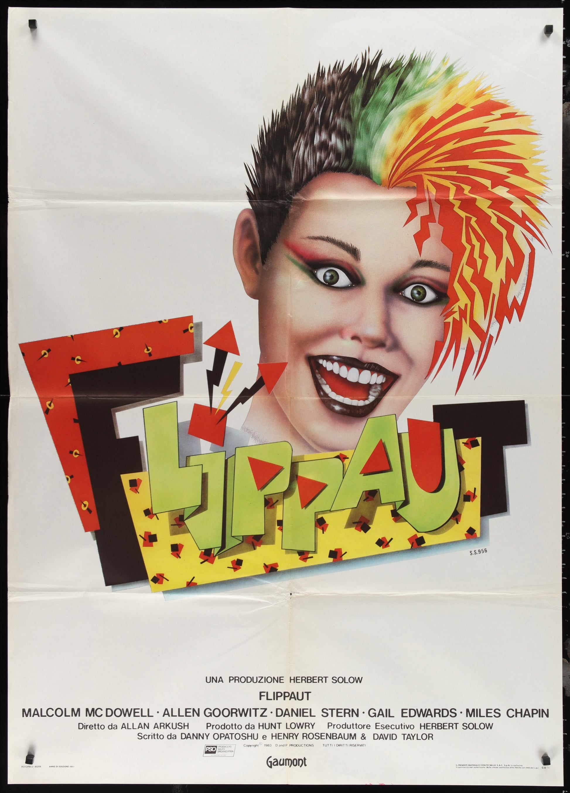 Get Crazy (1983) Original Italian One Panel Movie Poster