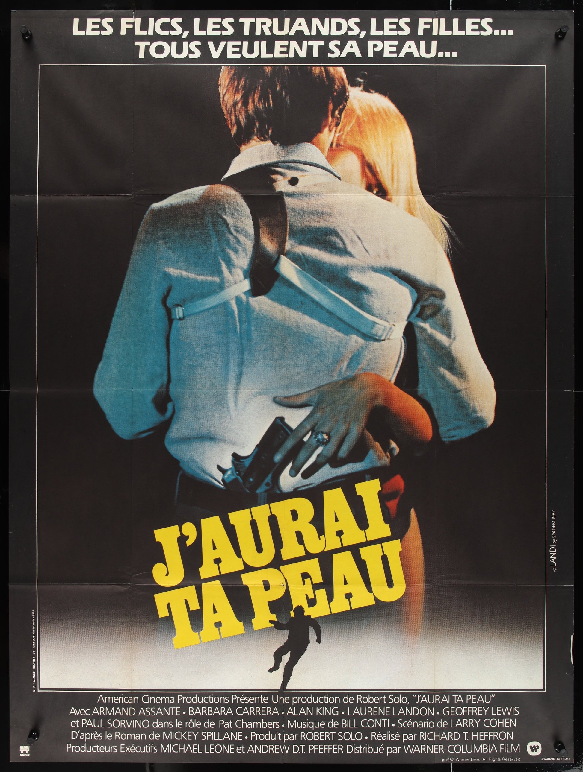 J'Aurai Ta Peau (1982) Original French Grande Movie Poster