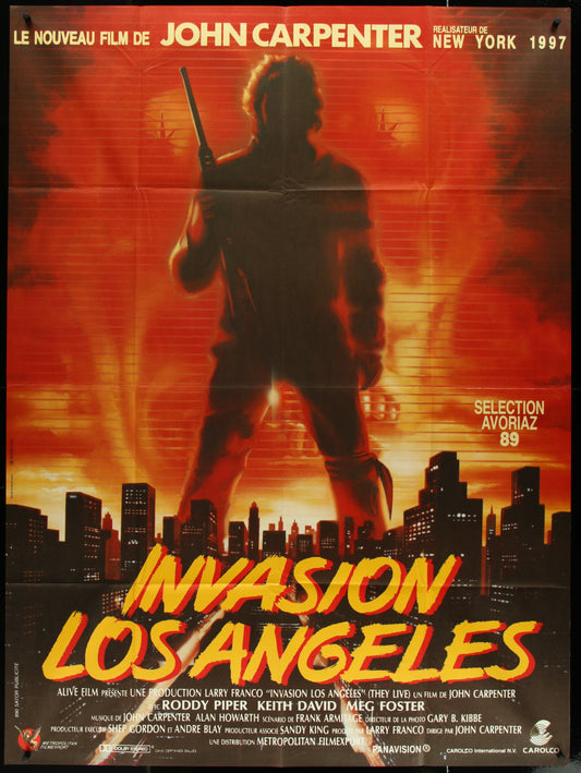 They Live (1988) Original French Grande Movie Poster - Invasion Los Angeles