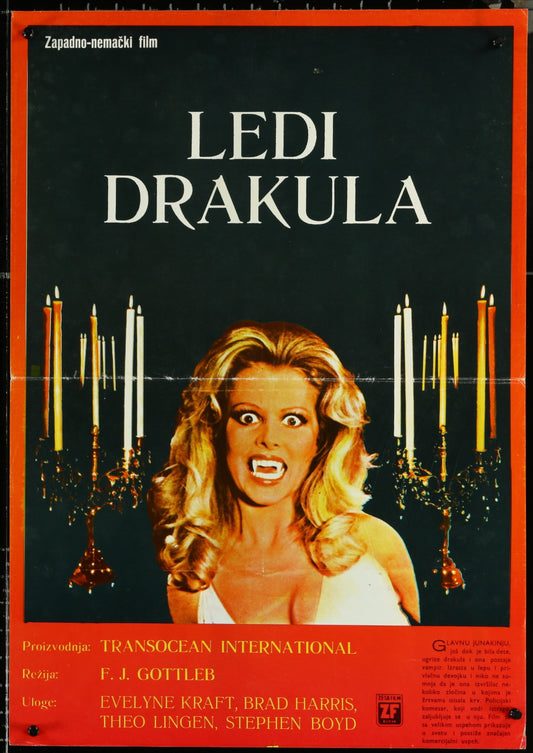 Lady Dracula (1978) Original Yugoslav Movie Poster