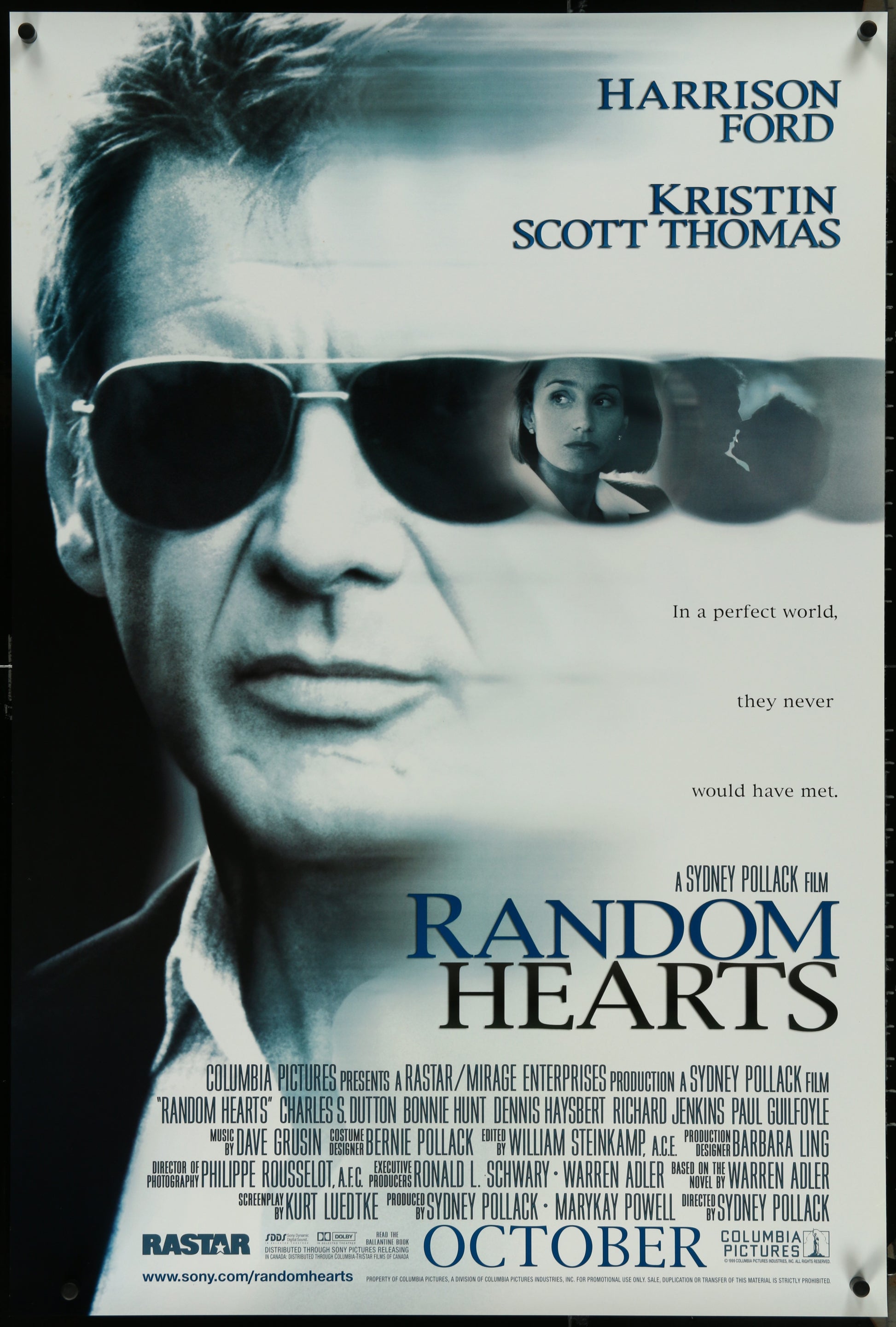 Random Hearts (1999) Original US One Sheet Movie Poster