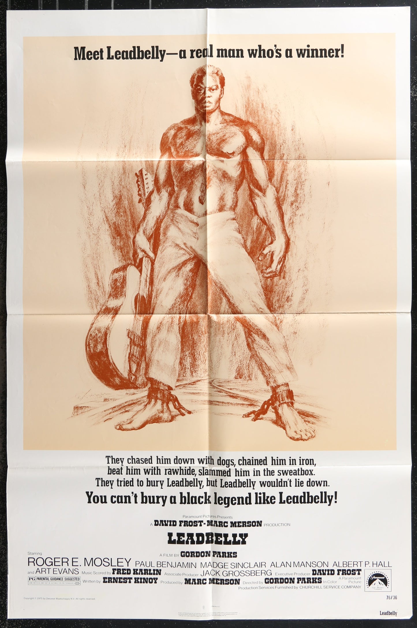 Leadbelly (1976) Original US One Sheet Movie Poster